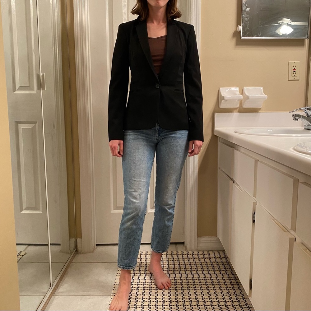 Fitted Black Blazer Express Size 0